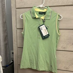 Chervo Sports Women's Sleeveless Polo Shirt - Light Green
